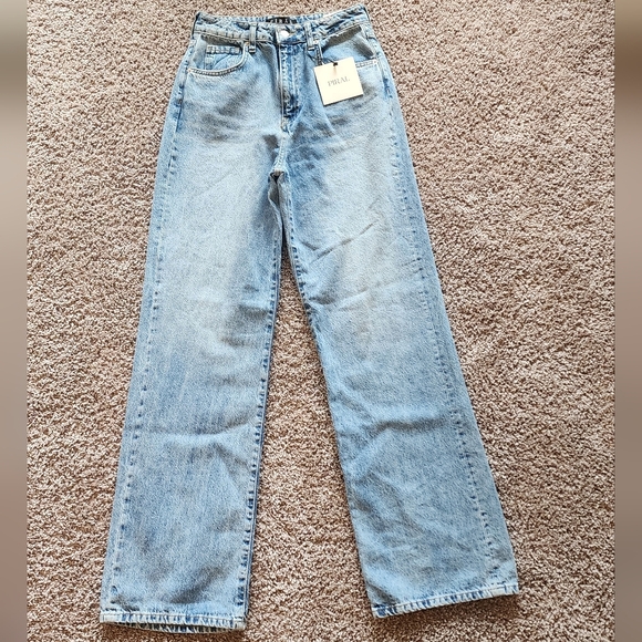 PIRAL Palazzo Blue Jeans Sz M - Picture 6 of 13